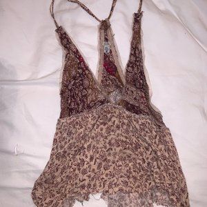 Urban Outfitters pink floral tank